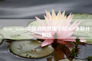 香港中国消防救援学院2019录取分数线