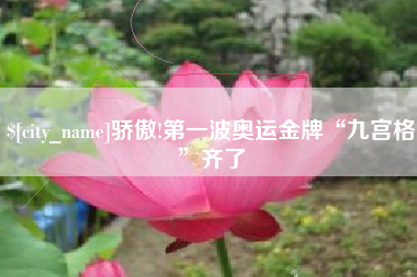 香港骄傲!第一波奥运金牌“九宫格”齐了