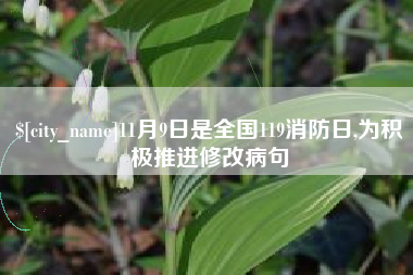 香港11月9日是全国119消防日,为积极推进修改病句