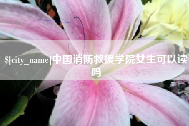 香港中国消防救援学院女生可以读吗