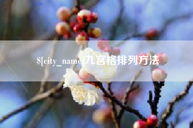 香港九宫格排列方法