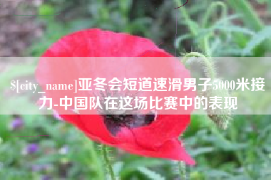 香港亚冬会短道速滑男子5000米接力-中国队在这场比赛中的表现