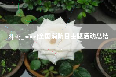 香港全国消防日主题活动总结