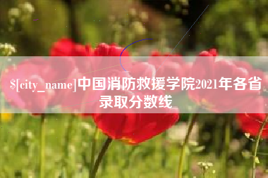 香港中国消防救援学院2021年各省录取分数线