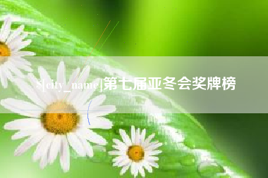 香港第七届亚冬会奖牌榜