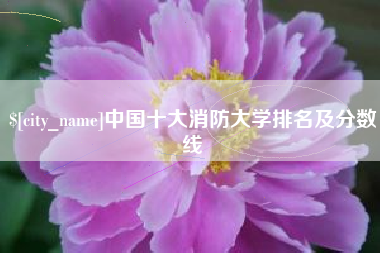 香港中国十大消防大学排名及分数线