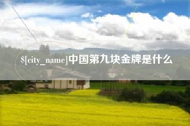 香港中国第九块金牌是什么