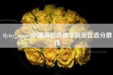 香港中国消防救援学院浙江省分数线