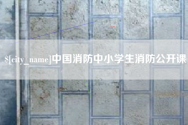 香港中国消防中小学生消防公开课