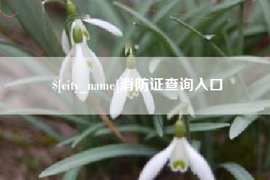 香港消防证查询入口
