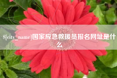 香港国家应急救援员报名网址是什么