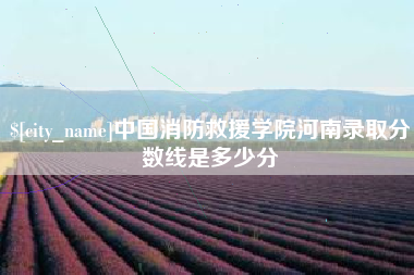香港中国消防救援学院河南录取分数线是多少分