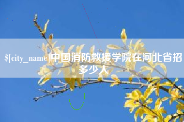 香港中国消防救援学院在河北省招多少人