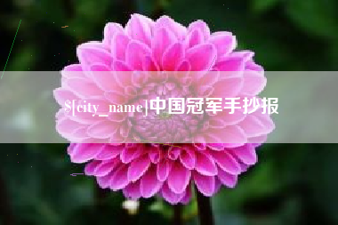 香港中国冠军手抄报