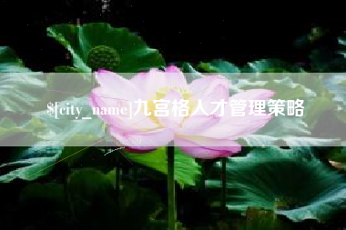 香港九宫格人才管理策略