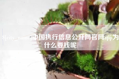 香港中国执行信息公开网官网app为什么要钱呢