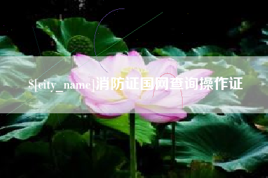 香港消防证国网查询操作证