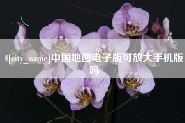 香港中国地图电子版可放大手机版吗